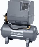 Поршневой компрессор Atlas Copco LFx 2 3PH на тележке с ресивером
